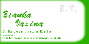 bianka vasina business card